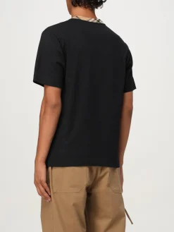 T-shirt Burberry in cotone con dettaglio Vintage Check