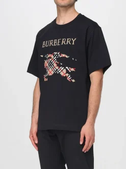 T-shirt Burberry in cotone con EQK