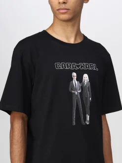 T-shirt Cara Loves Karl Karl Lagerfeld con stampa