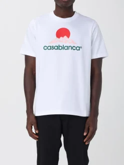 T-shirt Casablanca in cotone con logo