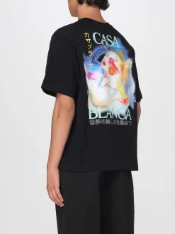 T-shirt Casablanca in cotone con stampa grafica