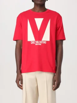 T-shirt Chez Valentino Valentino in cotone con logo