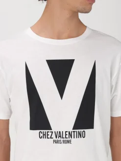 T-shirt Chez Valentino Valentino in cotone con logo