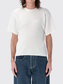 T-shirt con lavorazione a nido d'ape in cotoneMagliano