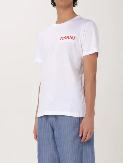 T-shirt con logo Marni in cotone