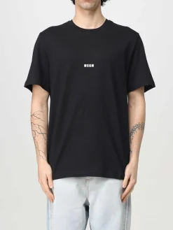 T-shirt con logo MSGM in cotone