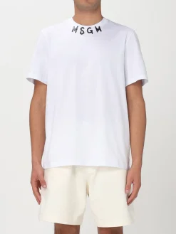 T-shirt con logo MSGM in cotone