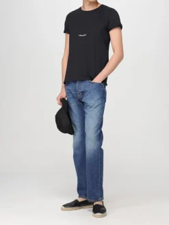 T-shirt con mini logo Saint Laurent