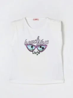 T-shirt con stampa grafica e strass Liu Jo