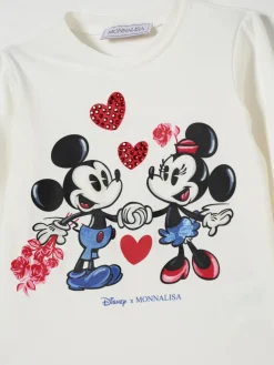 T-shirt con strass Disney x Monnalisa