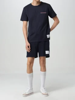 T-shirt con tasca a toppa Thom Browne