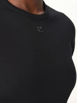 T-shirt Courrèges in cotone stretch