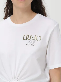 T-shirt crop con logo Liu Jo