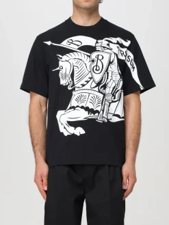 T-shirt di cotone con big logo Burberry