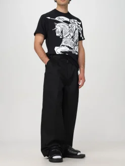 T-shirt di cotone con big logo Burberry