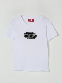 T-shirt Diesel in cotone con monogram