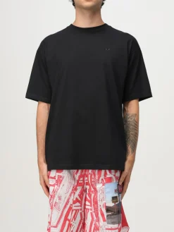 T-shirt Diesel in cotone con logo a contrasto