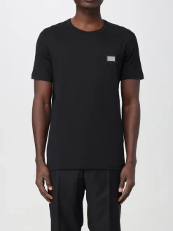 T-shirt Dolce & Gabbana in cotone con placca logo