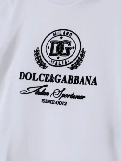T-shirt Dolce & Gabbana in cotone con logo floccato