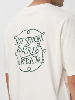 T-shirt Drôle De Monsieur in cotone con logo