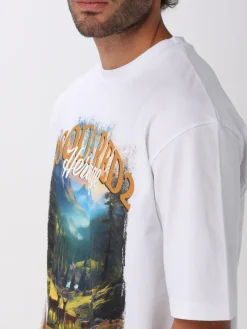 T-shirt Dsquared2 in cotone con stampa logo