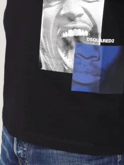 T-shirt Dsquared2 in cotone con stampa