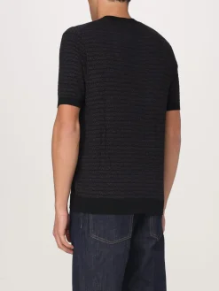 T-shirt Emporio Armani in misto cotone e seta