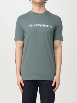 T-shirt Emporio Armani in cotone con monogram