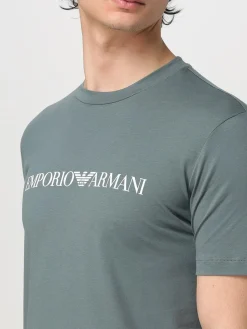 T-shirt Emporio Armani in cotone con monogram