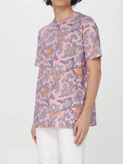 T-shirt Etro in cotone con stampa Paisley