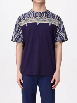 T-shirt Etro in cotone con fantasia Paisley