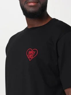 T-shirt Family First in cotone con ricamo