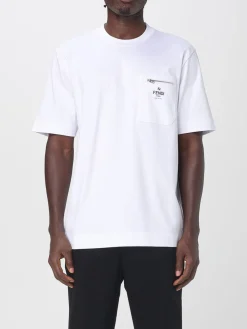 T-shirt Fendi in cotone con logo