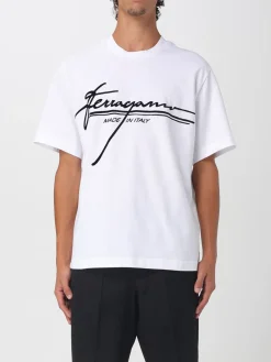 T-shirt Ferragamo in cotone con logo