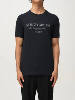 T-shirt Giorgio Armani in cotone con logo