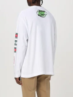 T-shirt Gucci in cotone con stampa logo