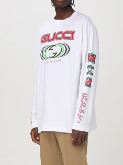 T-shirt Gucci in cotone con stampa logo