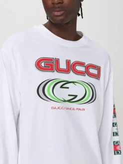 T-shirt Gucci in cotone con stampa logo