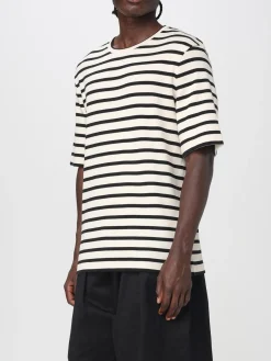 T-shirt in cotone a righe Jil Sander