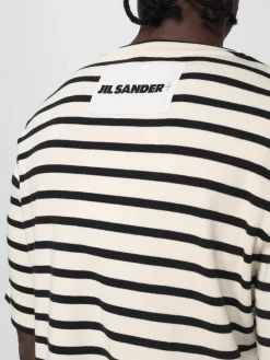 T-shirt in cotone a righe Jil Sander