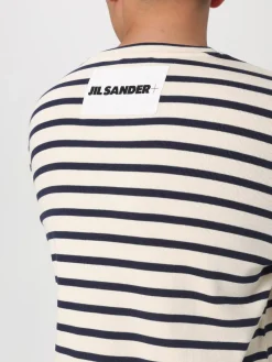 T-shirt in cotone a righe Jil Sander