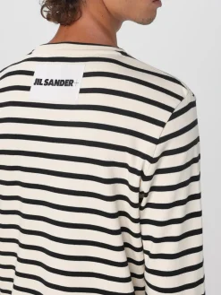 T-shirt in cotone a righe Jil Sander