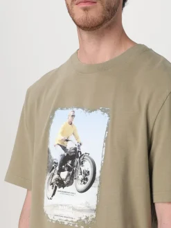 T-shirt in cotone Barbour stampato