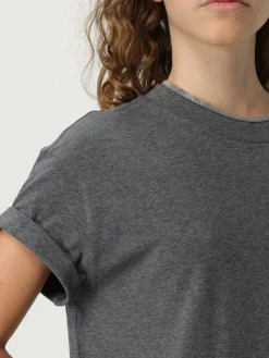 T-shirt in cotone basic Brunello Cucinelli