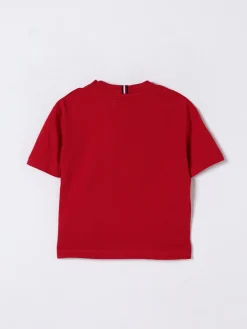 T-shirt in cotone basic con mini logo Tommy Hilfiger