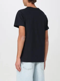 T-shirt in cotone basic con mini logo Isabel Marant