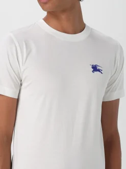 T-shirt in cotone bio con logo Burberry