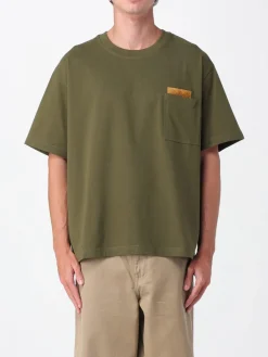 T-shirt in cotone Bottega Veneta con toppa intrecciata