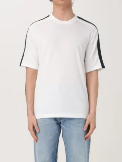 T-shirt in cotone con bande Armani Exchange