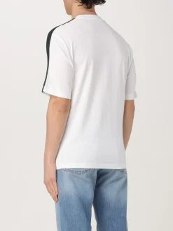 T-shirt in cotone con bande Armani Exchange
